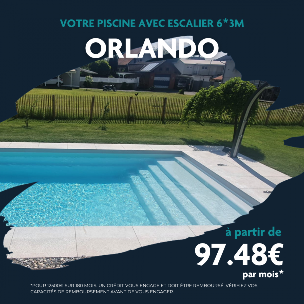 piscine coque à moins de 100€ par mois pour petit budget proche avignon