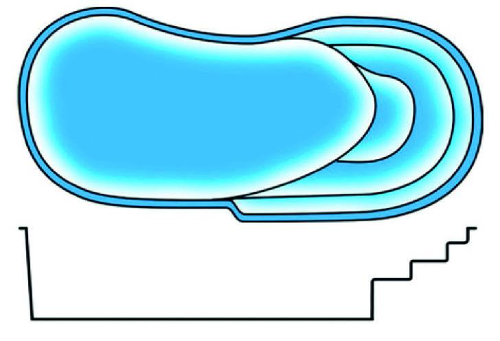 odèle GALA 2 PPP forme libre fond plat Générale Piscines Vaucluse