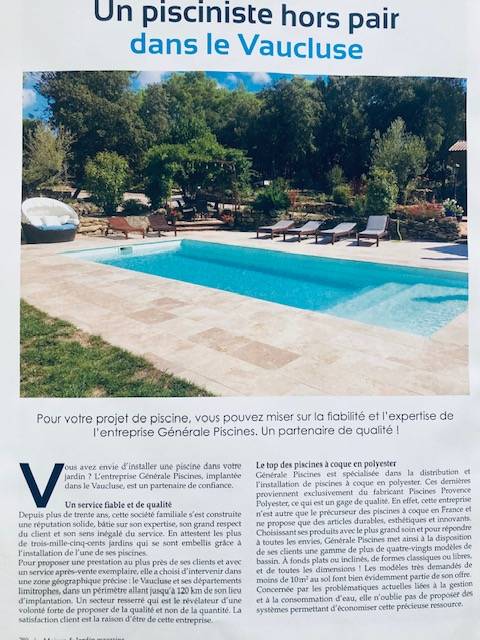 Générale piscines dans maison et jardin printemps 2024