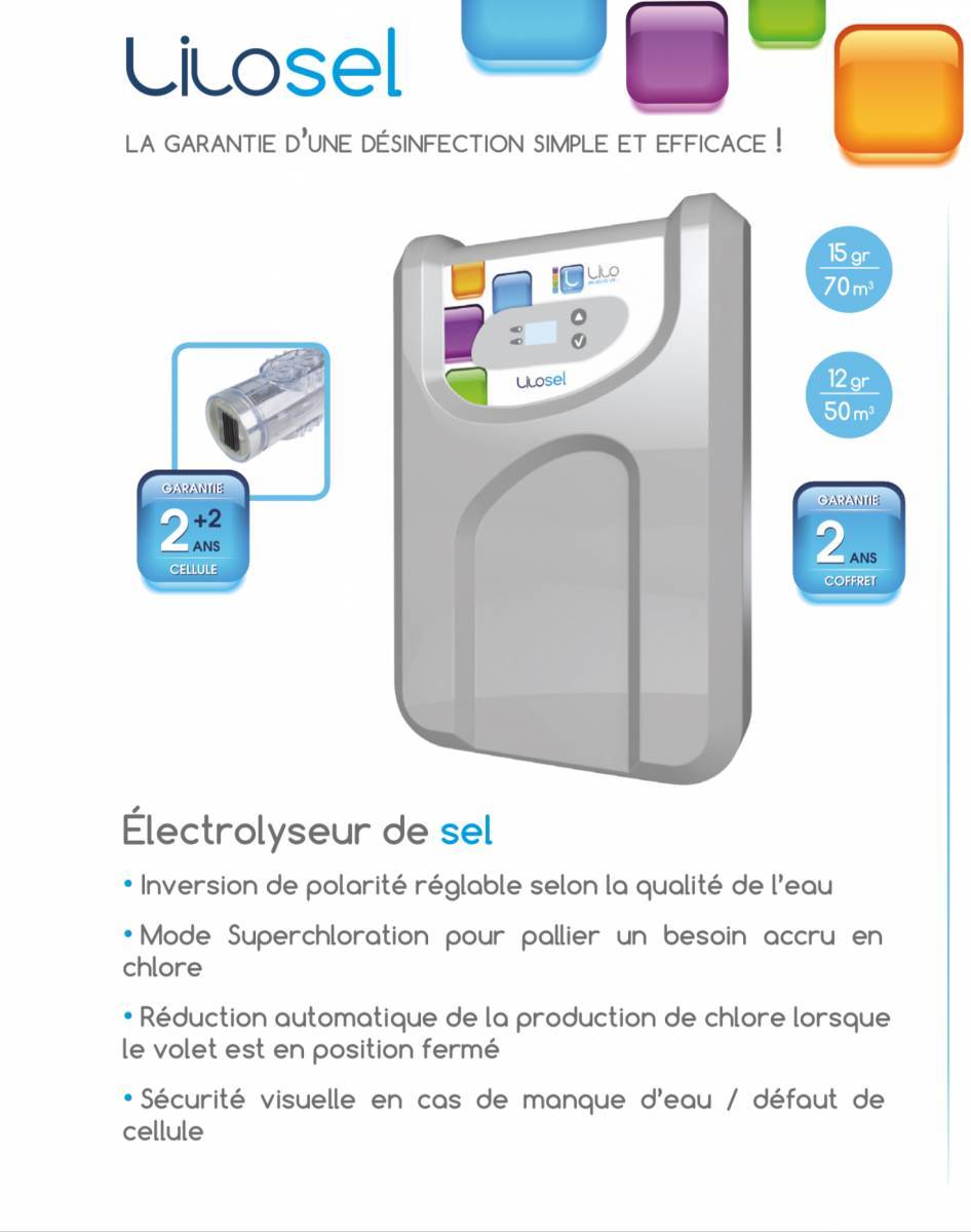 TRAITEMENT AUTOMATIQUE PAR ELECTROLYSE AU SEL dans le Vaucluse par generale piscines