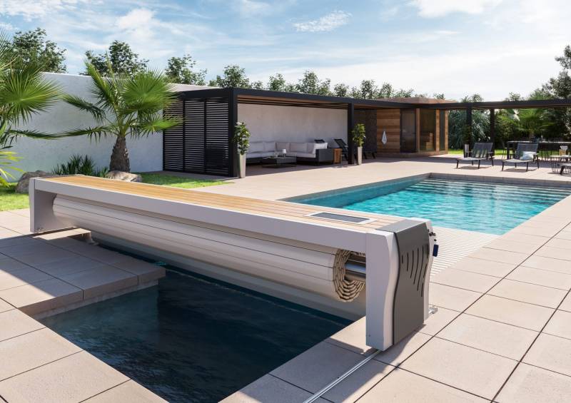 enrouleur design pour volet motorisé pour piscine coque dans le vaucluse